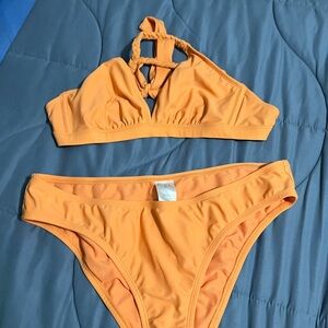 Orange swimsuit